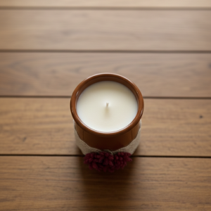 Vela Recipiente-Barro Aroma a Limpio