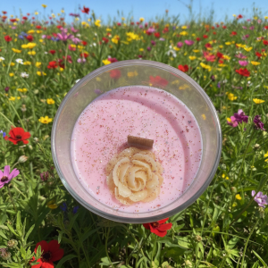 Vaso Grande con rosa de cera